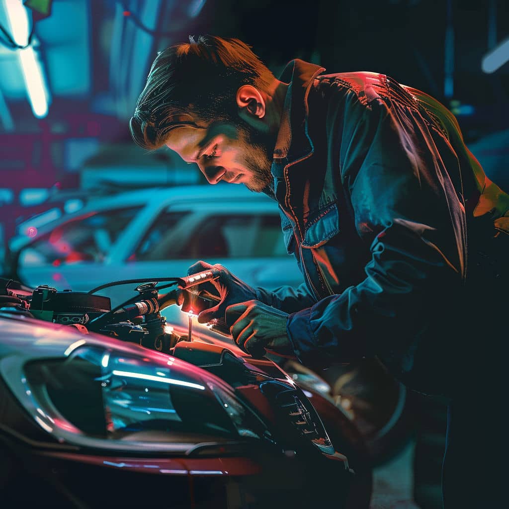mxuper_The_service_technician_diagnoses_the_car_his_face_is_not_b9c2b119 fa1b 462e 9ae6 6a211877f973